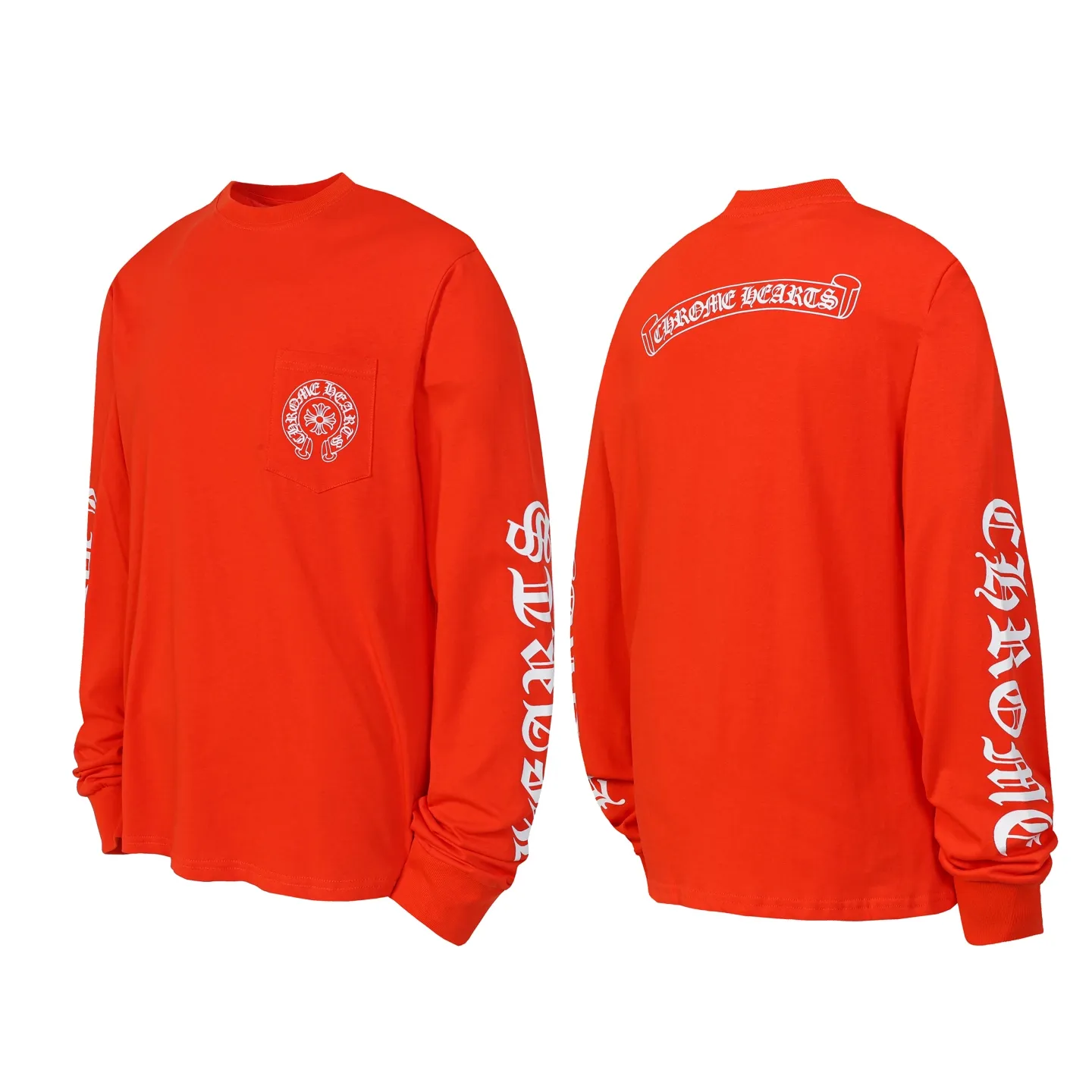 P160 Cross-border model, please do not place an order if you are pursuing quality -Chrome Hearts/Chrome Hearts Sanskrit printed popular long-sleeved T-shirt -High weight, high density and high quality. The wool is soft, delicate and skin-friendly. Soft and silky to the touch. Excellent warmth and skin-friendly properties. -Customized weaving and dyeing, no color difference, regardless of fabric or workmanship details. Comparing the ordinary version on the market -Colour: bright red -Size: S M L XL